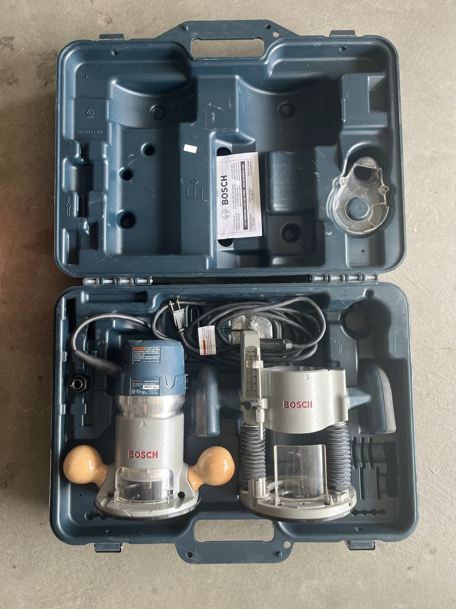 Bosch 1617EVS 2.25HP Variable-Speed Router Kit - Includes Fixed & Plunge Bases, Case