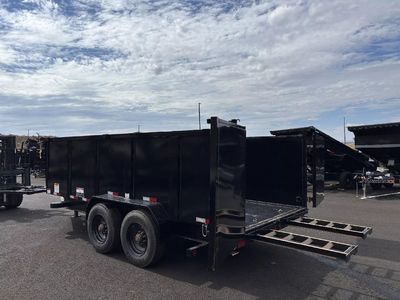 2025 Big Tex Trailers 7X16 20K Dump Trailer 4' Sid