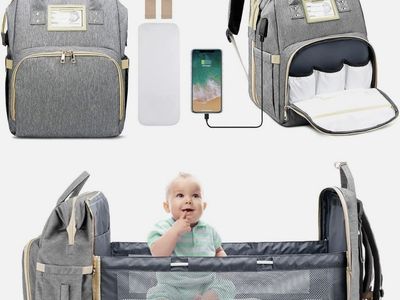 Diaper backpack changing