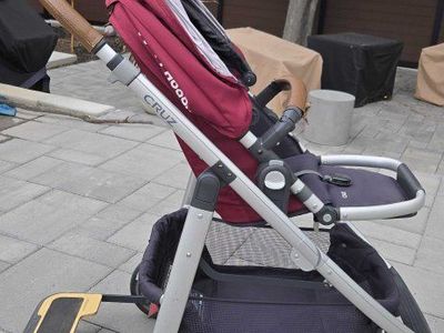 UPPAbaby Cruz Stroller in Red and Black with Glider Board