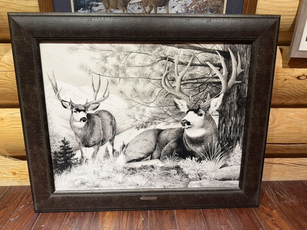 No Vacancy Mule Deeron Canavas By Tony adams