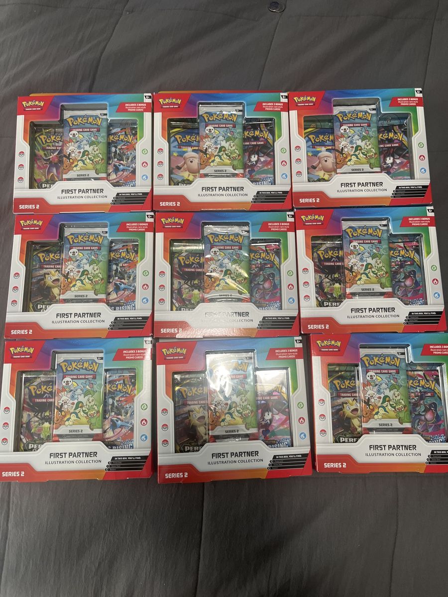 9x Pokémon First Partner Illustration Collection Series 2 - Factory Sealed Trading Card Game