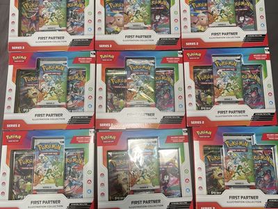 9x Pokémon First Partner Illustration Collection Series 2 - Factory Sealed Trading Card Game