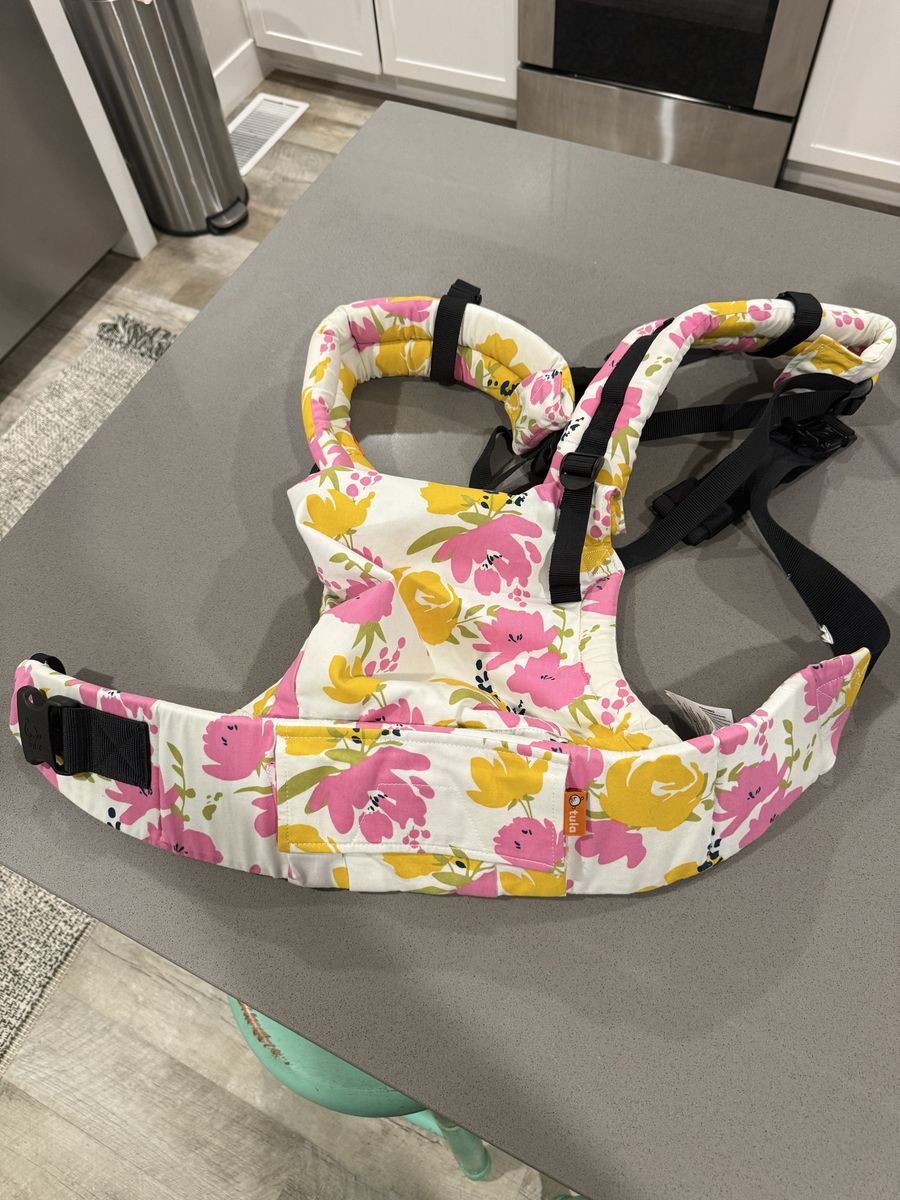 Tula Baby Carrier - Floral Print Pink & Yellow - Excellent Condition - Adjustable Infant/Toddler
