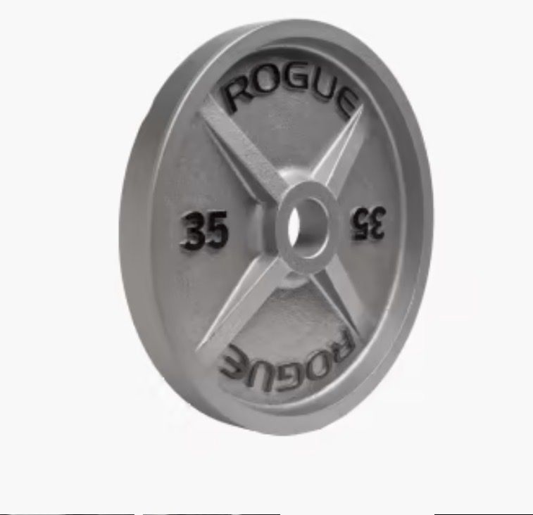 New Rogue Fitness 35 lbs Pair Machined Olympic Plates