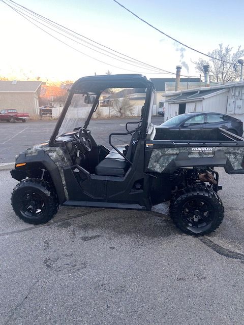 2022 Tracker SX800 Camo Edition with Winch, Snow Plow, and Trailer