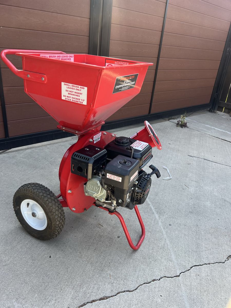 Predator 212cc Gas Powered Wood Chipper Shredder