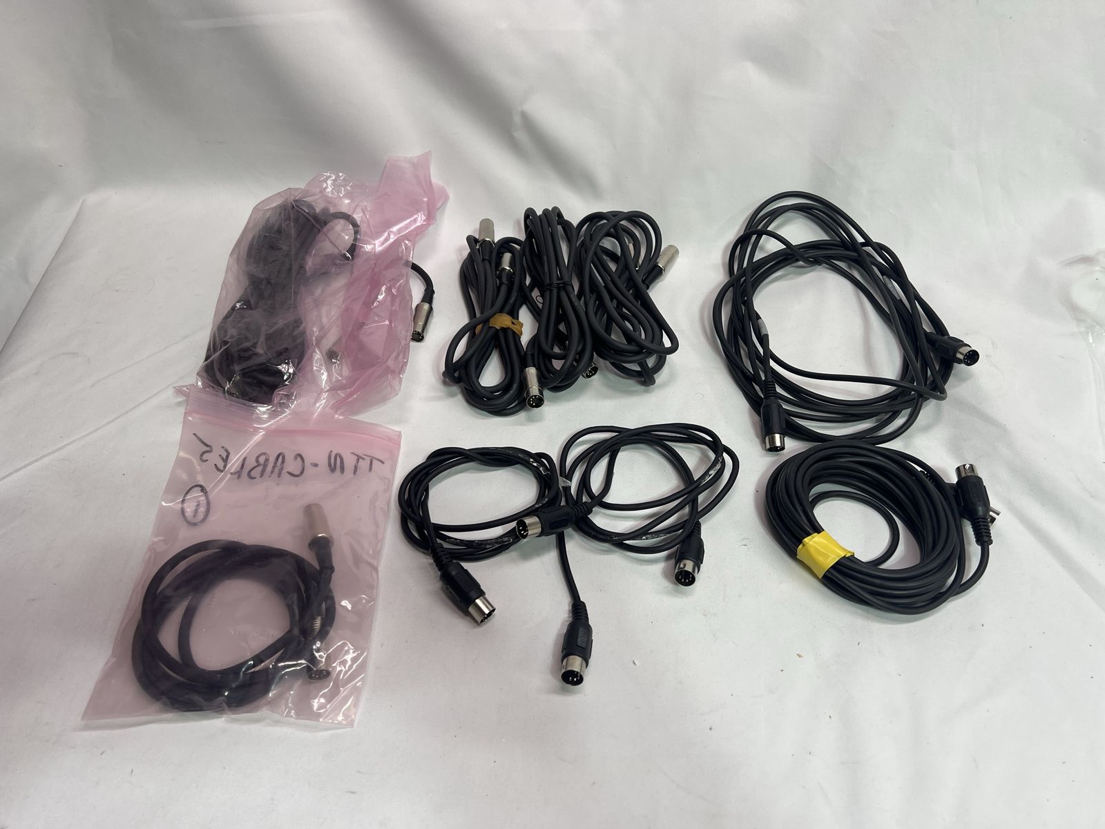 Assorted Audio & MIDI DIN Cables Lot
