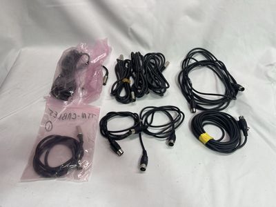 Assorted Audio & MIDI DIN Cables Lot