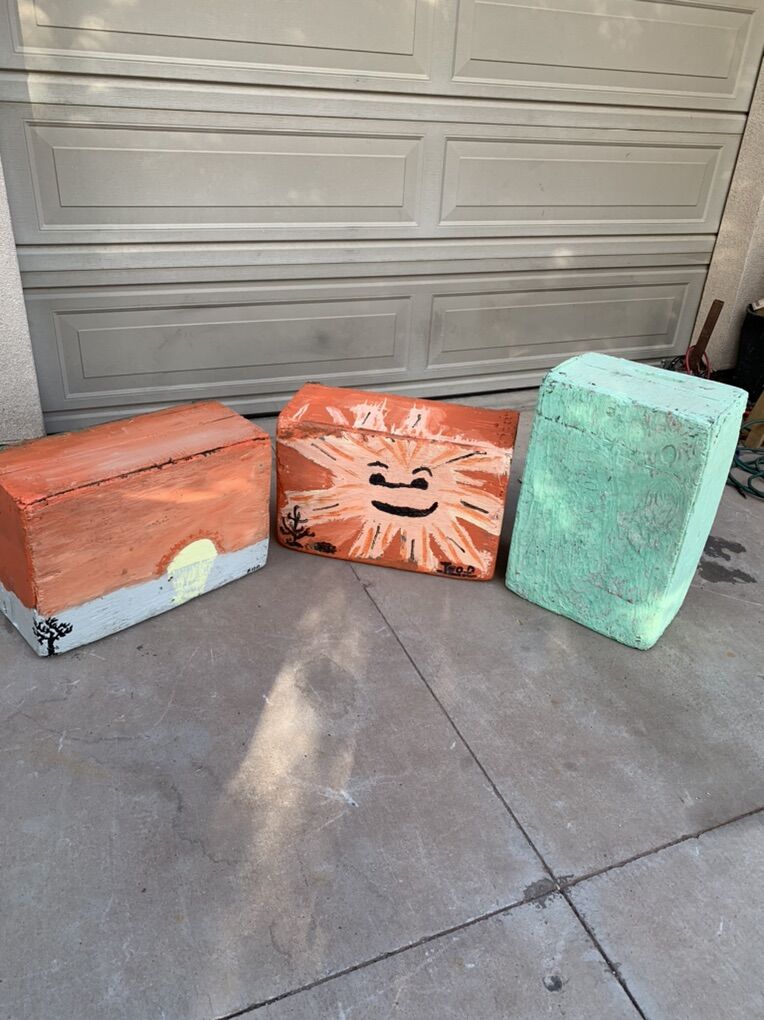 Hand Painted Wooden Lug Boxes/Crate