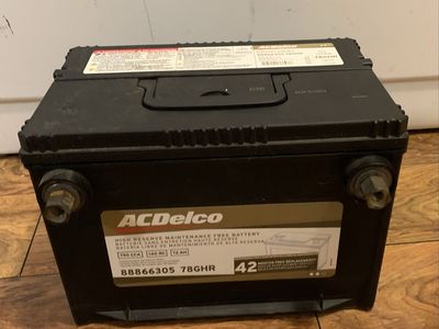 Automotive battery AcDelco 78GHR group 78 car battery truck battery