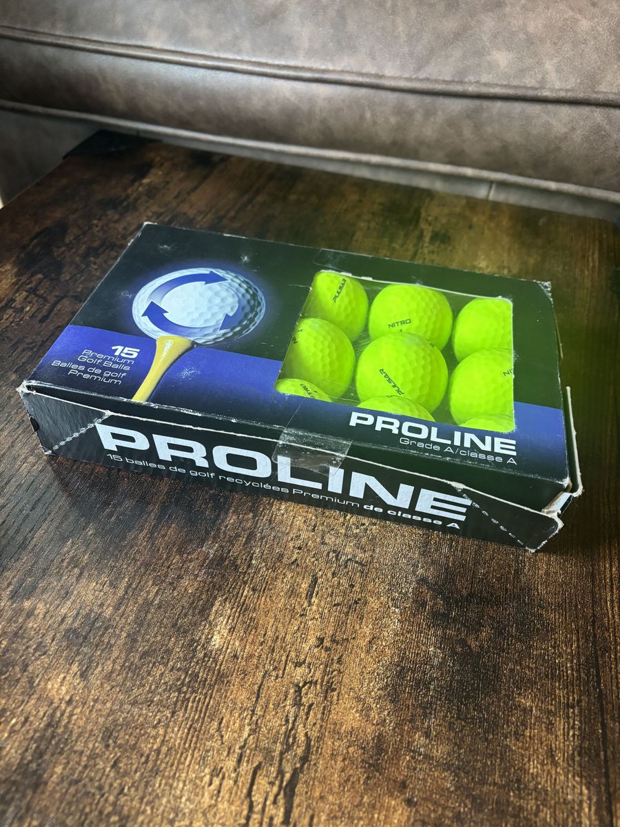 Golf Balls (15pk) - Nitro 4 PULSAR - Grade A -  PROLINE - Yellow / Green