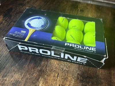 Golf Balls (15pk) - Nitro 4 PULSAR - Grade A - PROLINE - Yellow / Green