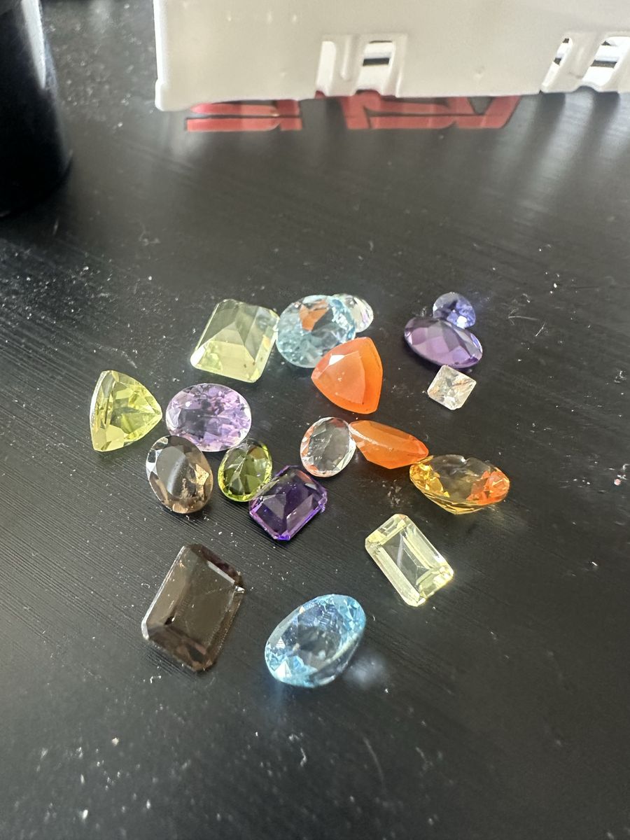 Assorted Faceted Loose Gemstones Lot Multi-Color Various Cuts
