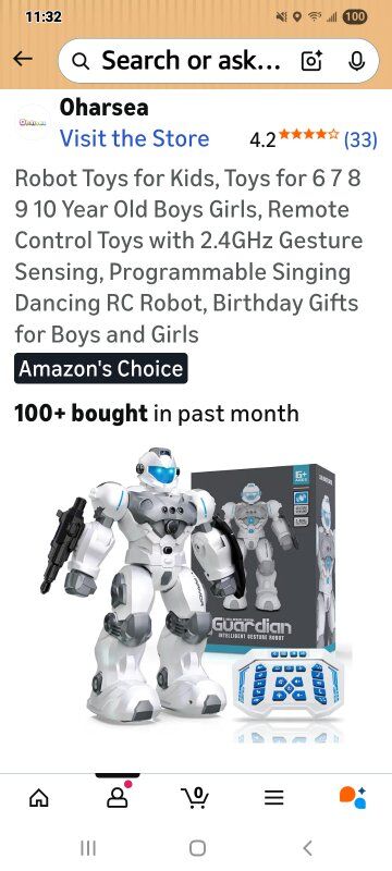 New in Box! Remote Controled Robot