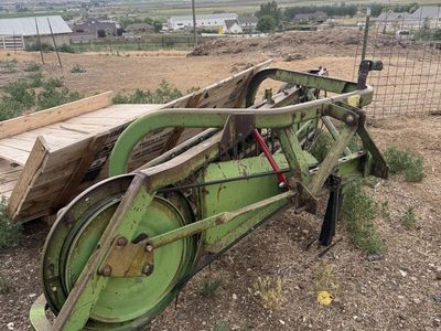 Used Green Farm Hay Rake