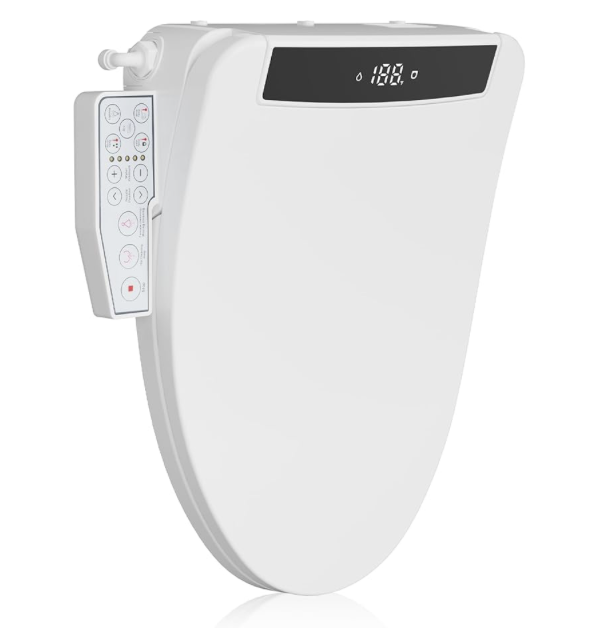 NEW Hawkrown Electric Smart Toilet Seat Heated Bidet with Adjustable Instant Warm Water & Dryer