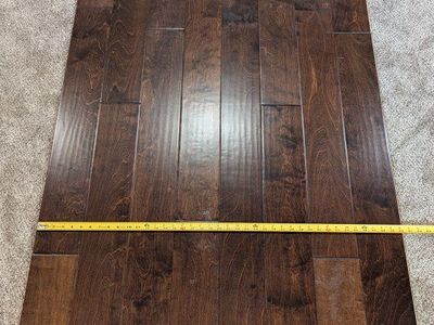Engineered Hardwood Flooring Planks - Indigo Color, 1/2 in x 5 in Random Length