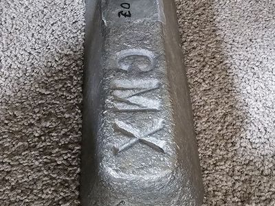 Brass ingot 18+ pounds, new