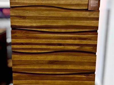 SOLID WOOD 5-DRAWER CHEST – TALL STORAGE – WE DELIVERY