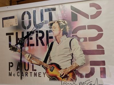 Framed Paul McCartney 2015 "Out There" Tour Poster