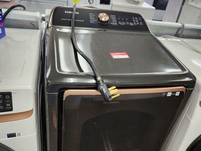 Samsung Smart Dial Electric Dryer with Super Speed Dry - Black Stainless Steel