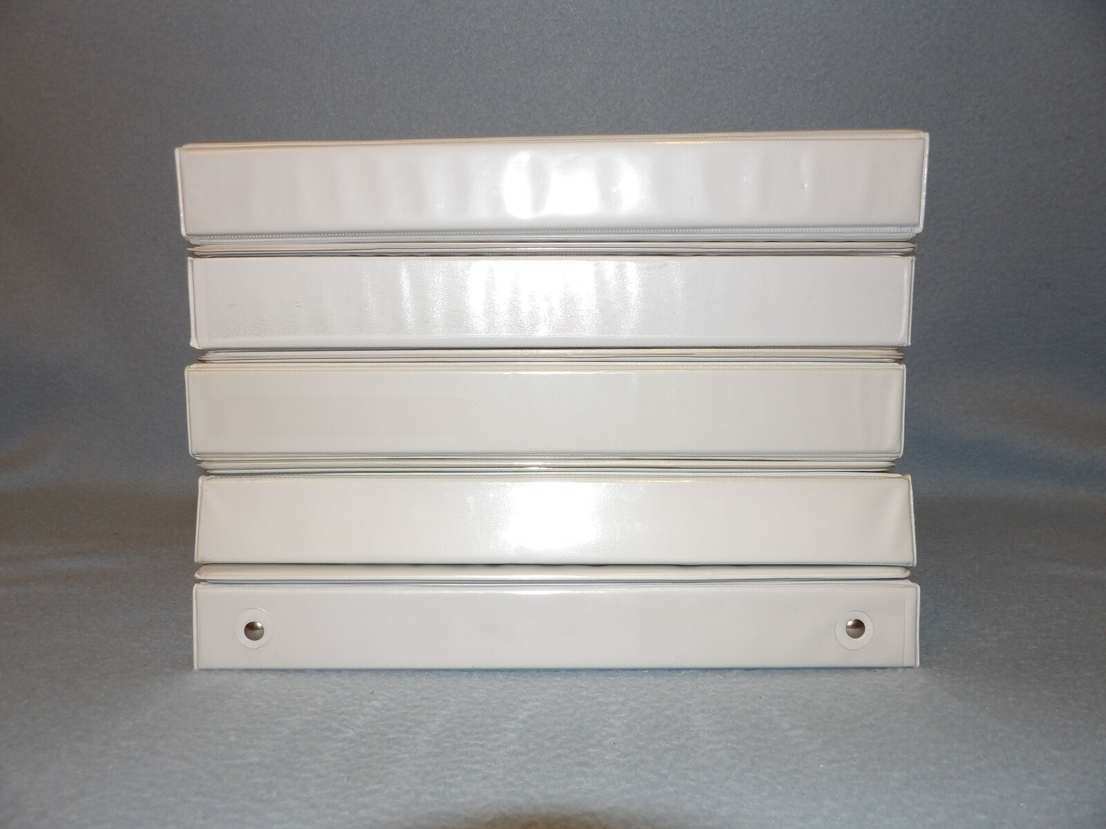 9 Lot of 2" White Binders - Good Pre-owned Condition