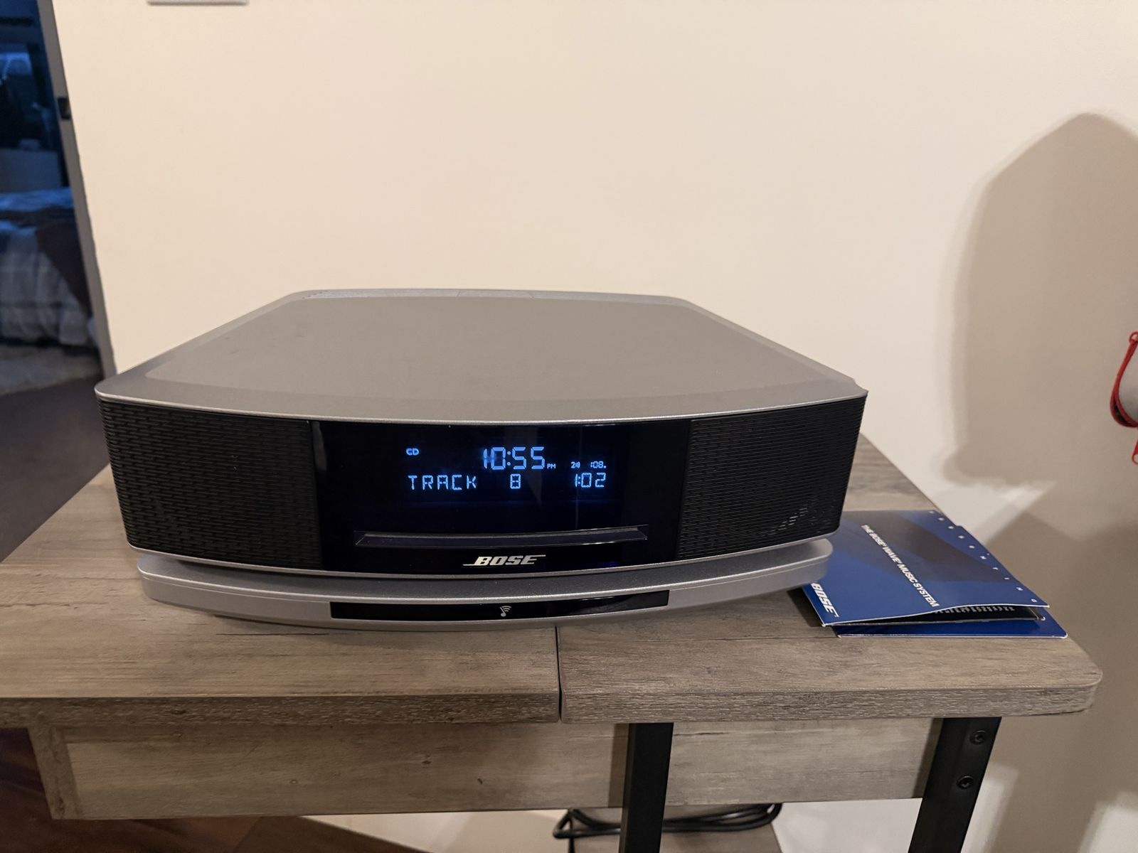 Bose Wave Music System IV CD Player AM/FM Radio  and Bluetooth stand.