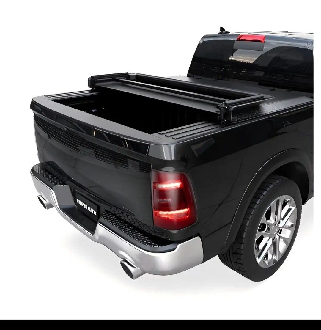 5.6FT Soft Tri Bed Tonneau Cover Compatible for 20