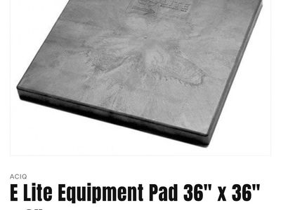 E-Lite® EL3636-3 AC Equipment Pad, 36x36x3, Polypropylene