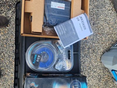 Kicker CX Multi-Channel Amp & Harmony Audio 6.5" Coaxial Speakers w/ 600W Amp Kit