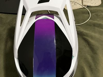 shift white lable youth uv helmet medium