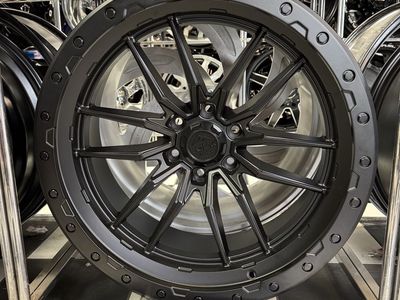 Brand new of Lock OffRoad Matte Black Wheels w/ Matte Black Ring, 22x10, -18mm 0ffSet lug pattern 6x139.7