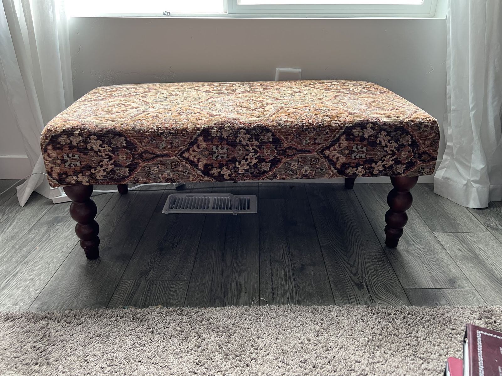 Antique Retro Unholstered Bench
