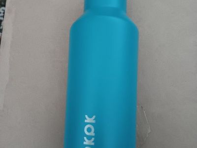 blpkpk Teal Insulated Water Bottle with Flip Top Lid