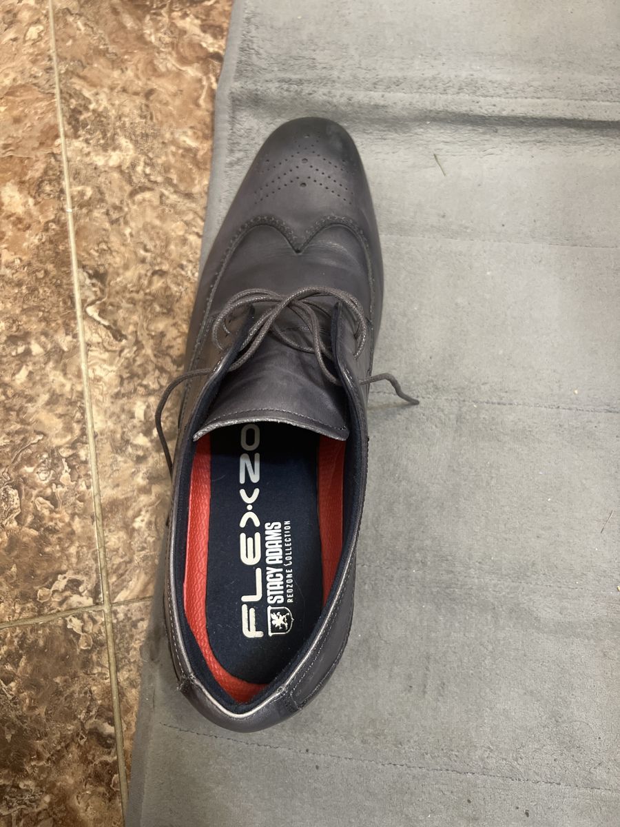 Stacy Adams FlexZone Redzone Collection Men's Gray Dress Shoes Size 11w