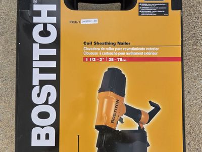 Bostitch 1.5-in to 3-in 15 Degree Pneumatic Siding/Sheathing Nailer w/Hard Case
