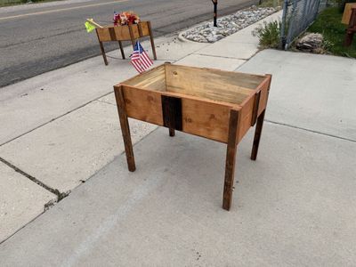 Raised plant boxes