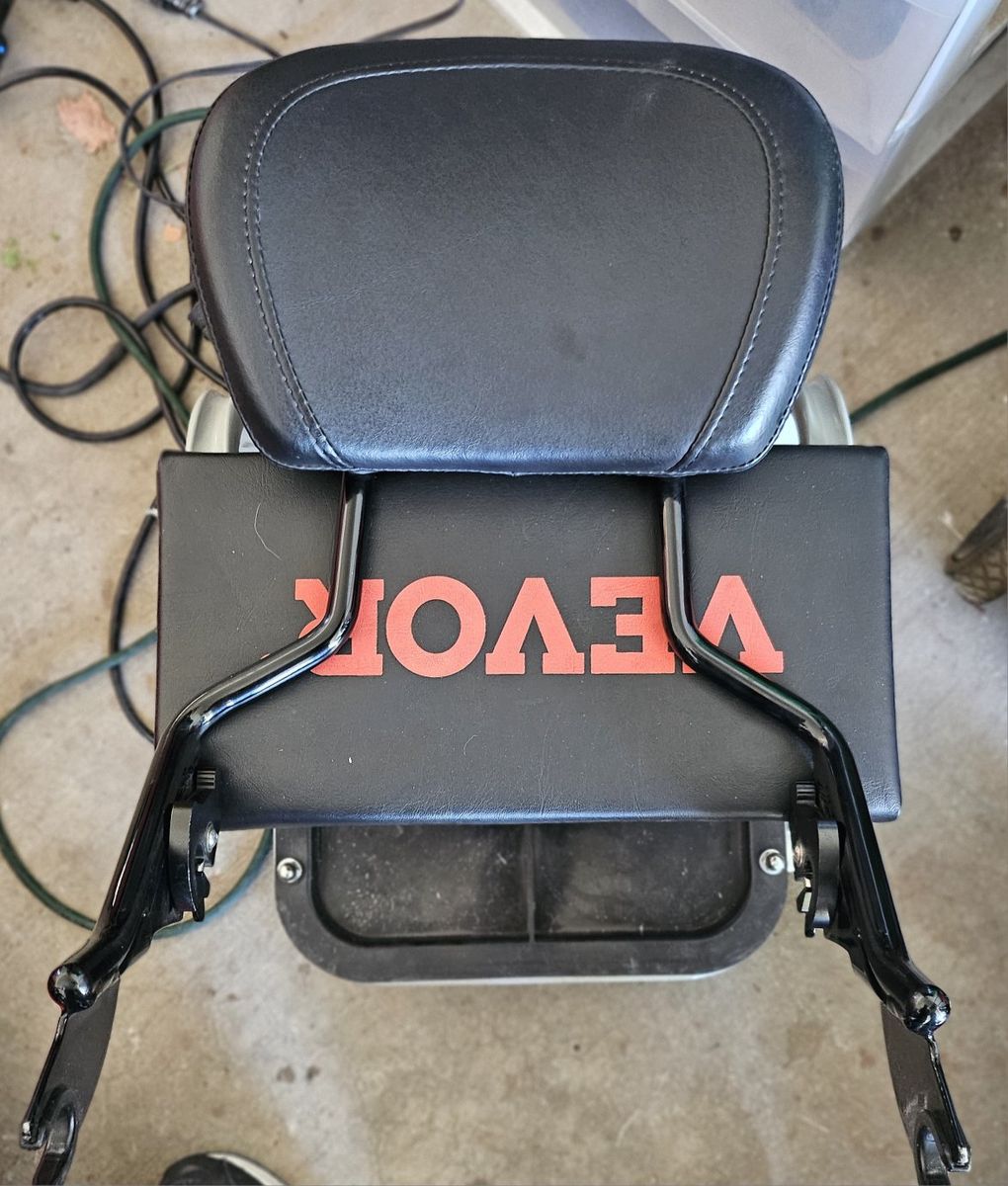 Motorcycle Sissy Bar Backrest Passenger Seat Black