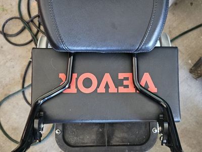 Motorcycle Sissy Bar Backrest Passenger Seat Black