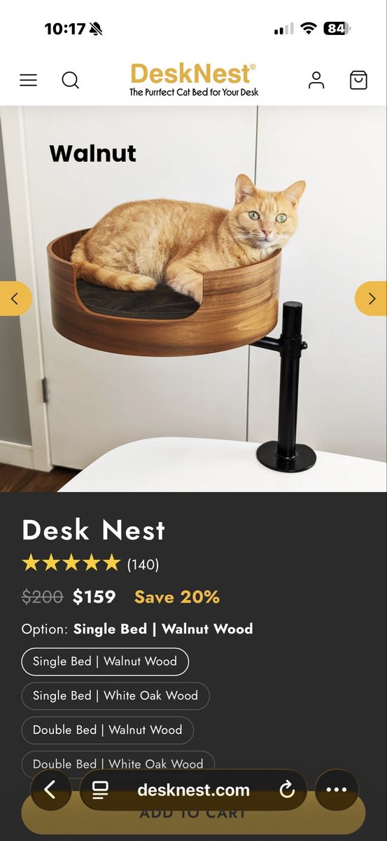 **NIB**DESK NEST CAT BED