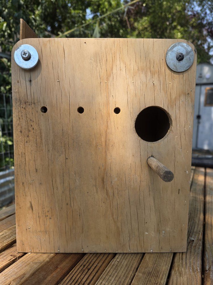 Handmade Wooden Bird Nesting Boxes with Perch and Ventilation Holes