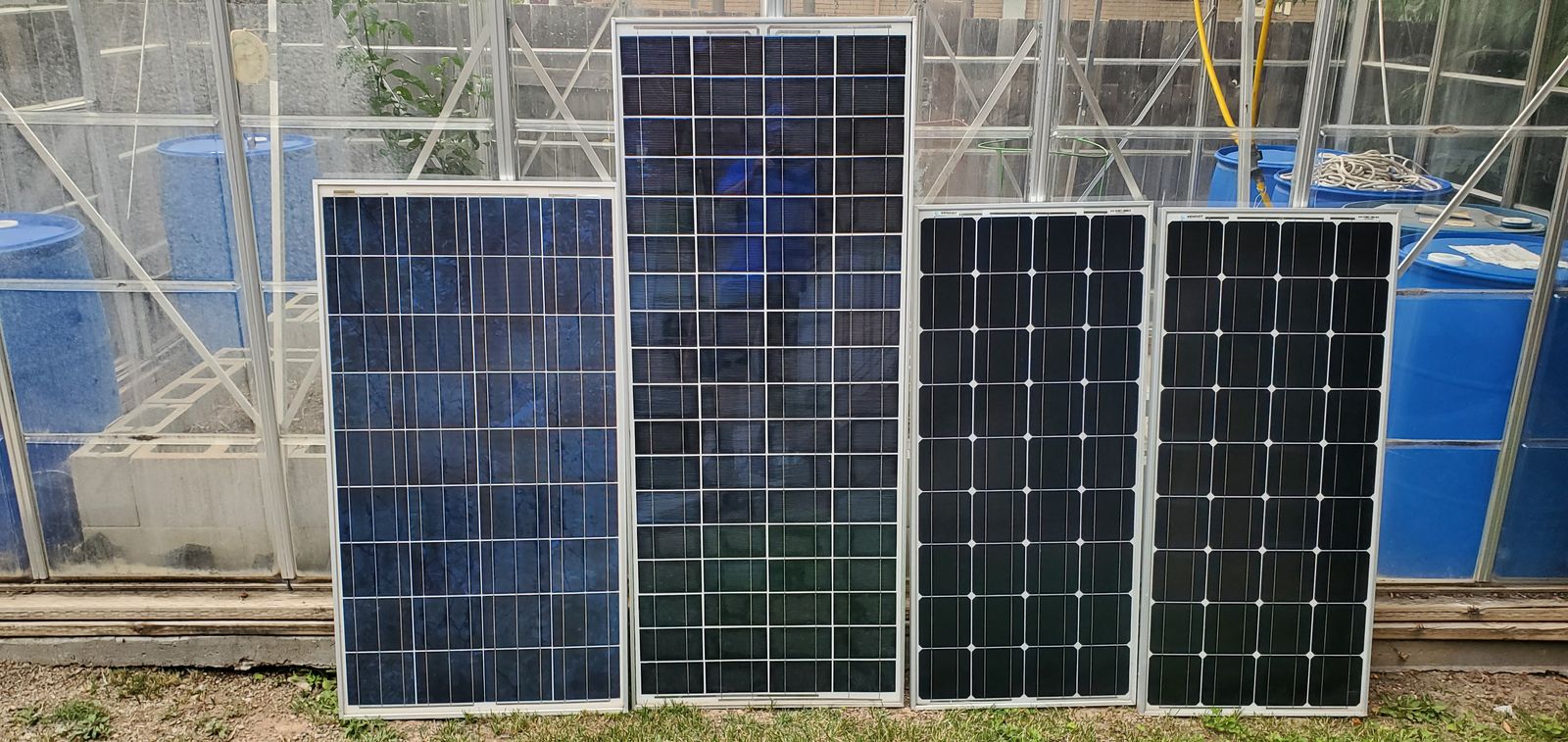 Four Solar Panels - 100 Watt 18 Volts
