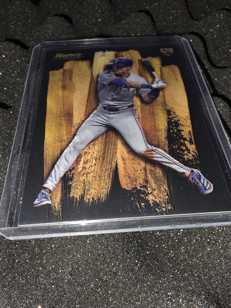 2024 Topps Bowman's Best Evan Carter SG-14 Texas Rangers Rookie Card CASE HIT!!!