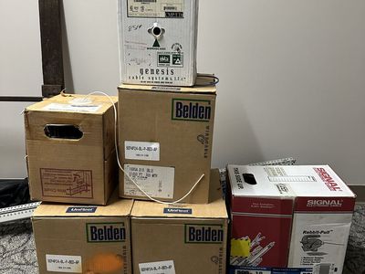 CAT 5E Plenum and RG-6 Coaxial Cable - FREE