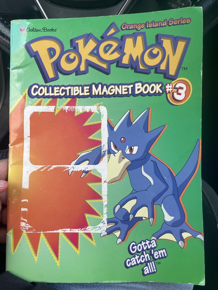 Vintage Golden Books Pokemon Collectible Magnet Book #3 - Orange Island Series Gotta Catch 'Em All