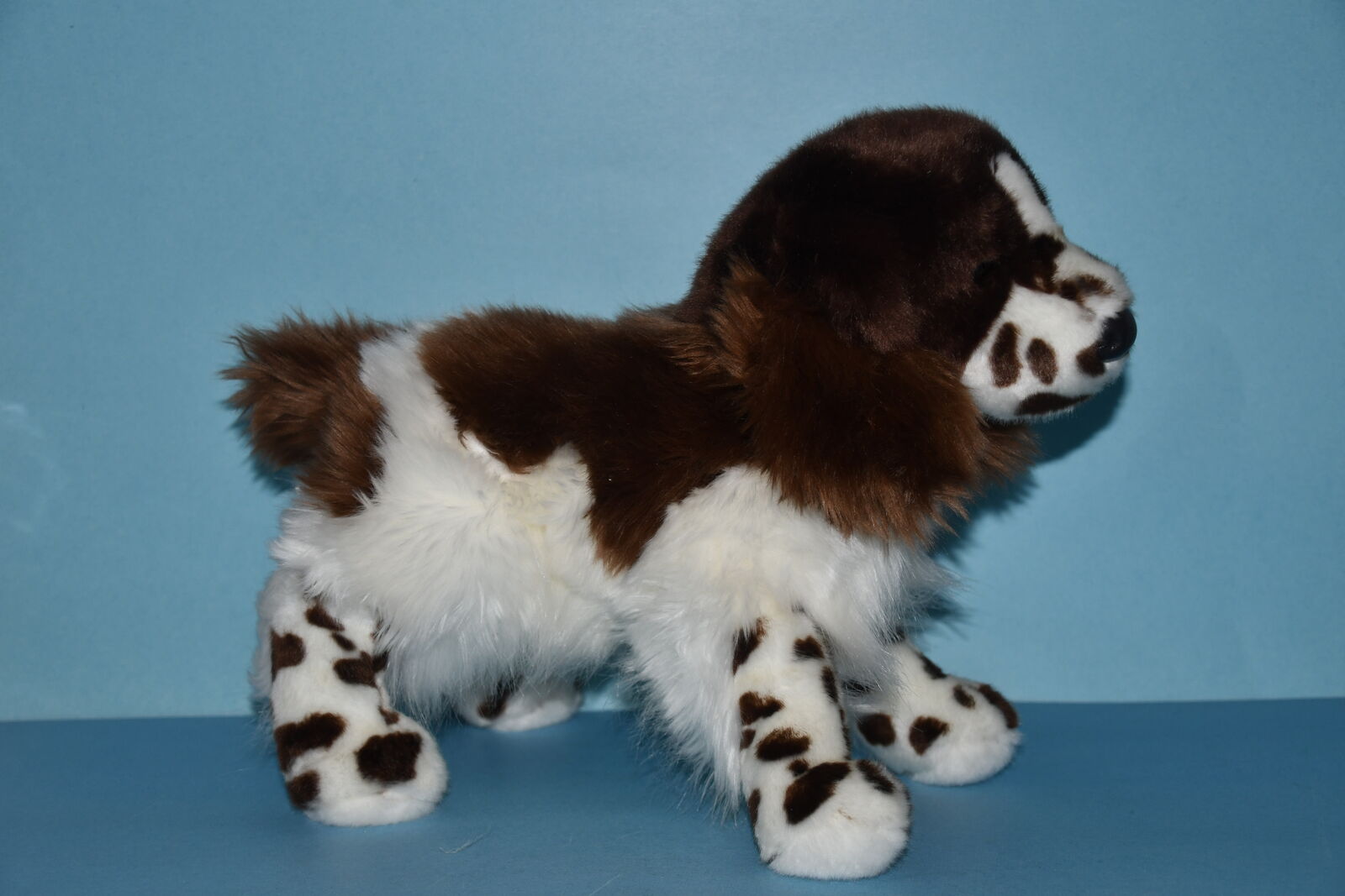 BASS PRO SHOPS "SPANIEL" STUFFED ANIMAL ~ DOG ~ LENGTH 13" ~ CUTE, SOFT & CLEAN!