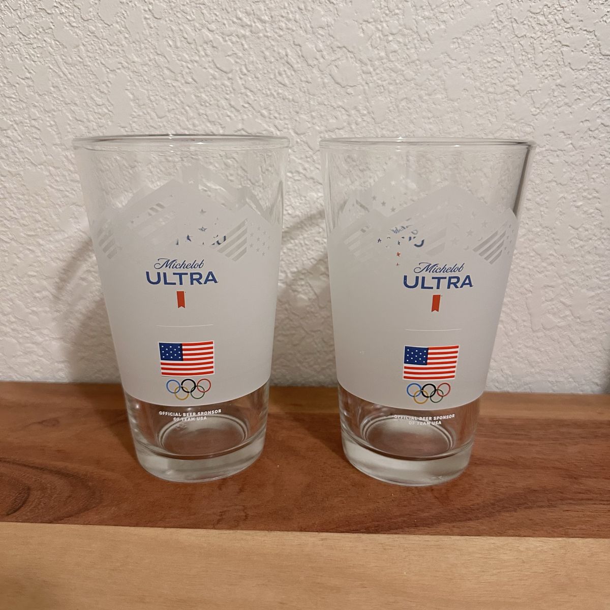 New Michelob Ultra Olympic Beer Glasses