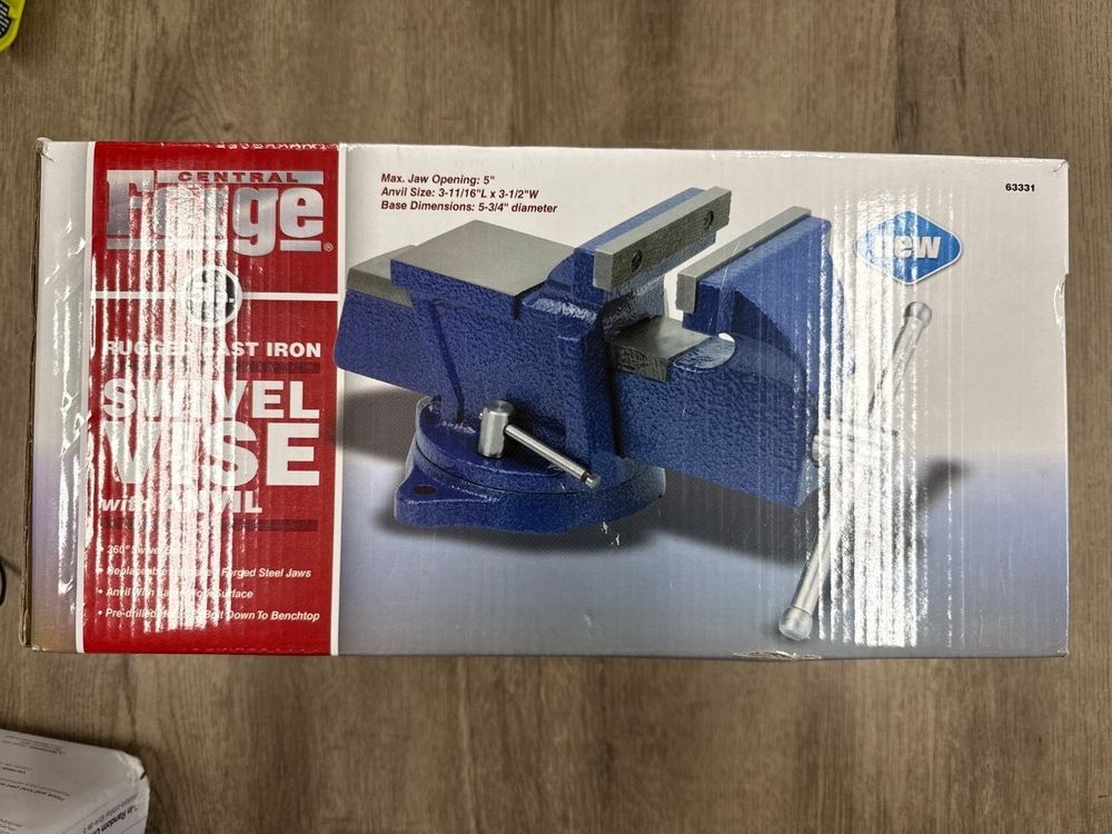 CENTRAL FORGE 5 INCHES SWIVEL VISE