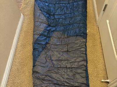 Kelty Mistal sleeping bag. Rated for minus 20 degrees.